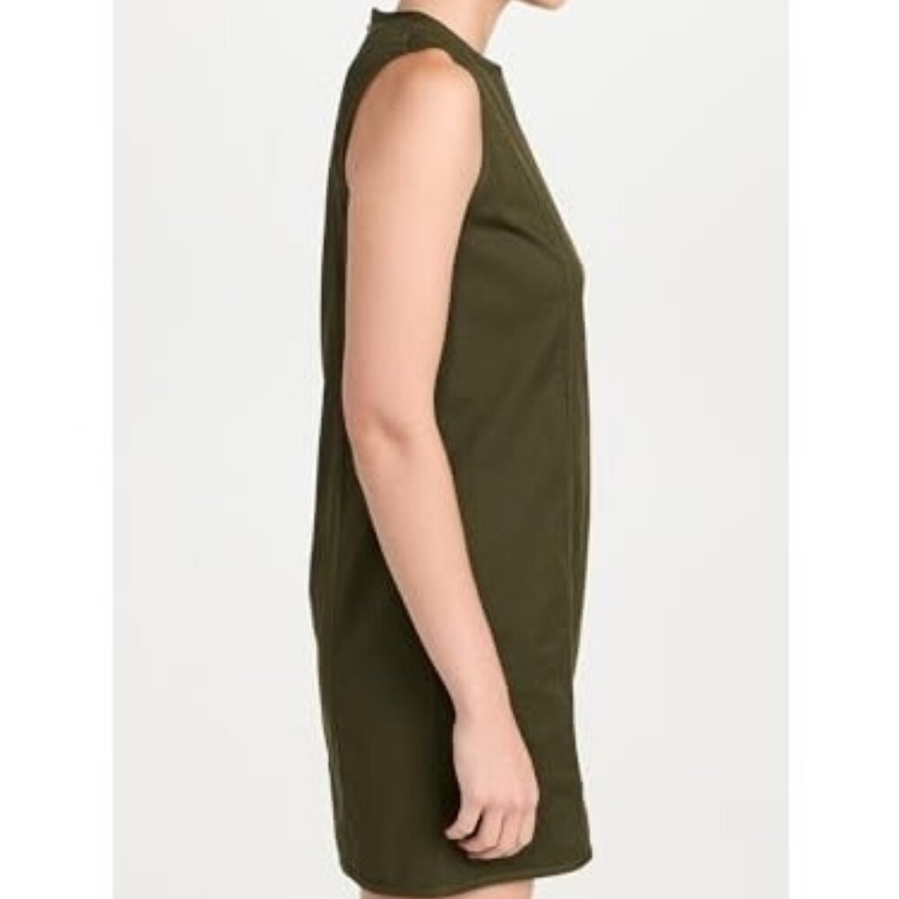 Theory Women's Crewneck Sleeveless Stretch Cotton Minidress Size 0 New with Tag - Picture 3 of 7